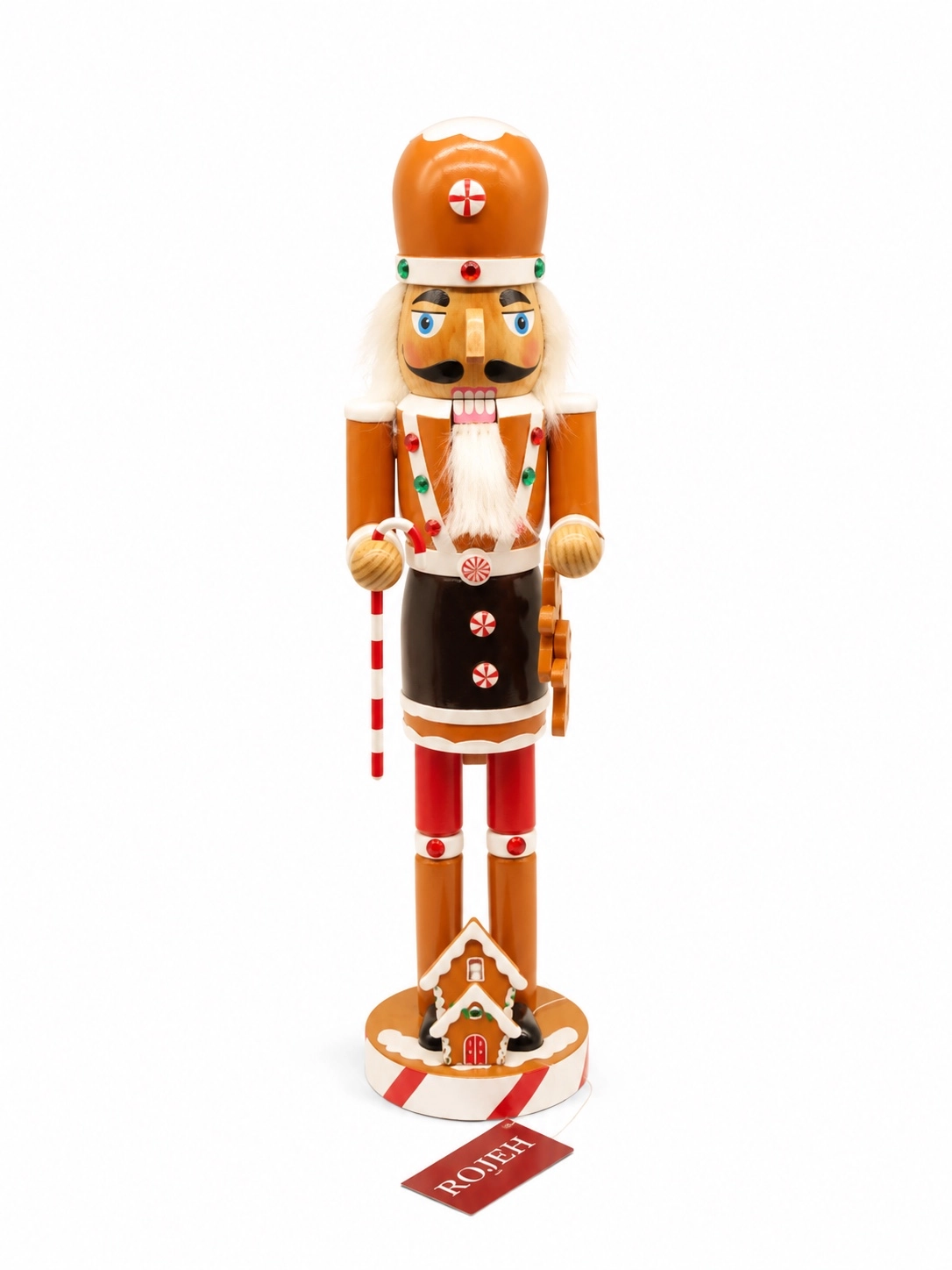 IMG_7784 38cm Wooden Gingerbread Nutcracker - Image 1