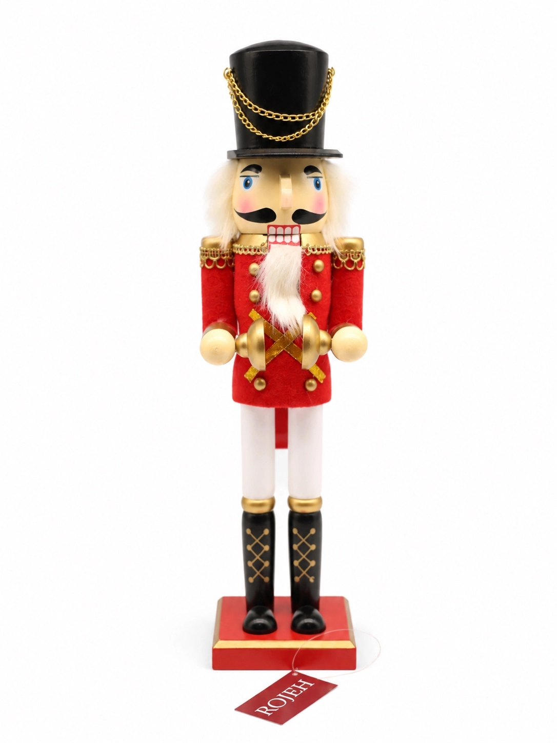 IMG_7786 38cm Wooden Nutcracker With Cymbals - Image 1