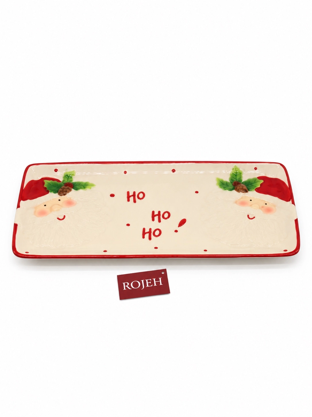 IMG_7853 Ceramic HO HO HO Santa Plate (No:78) - الصورة 1