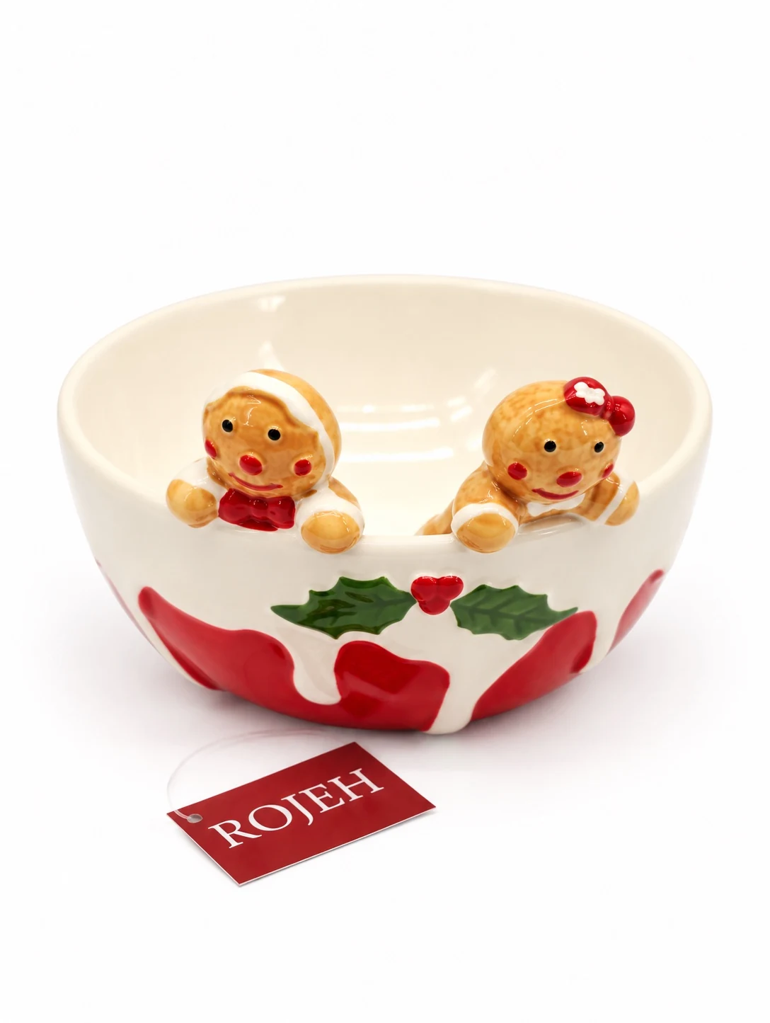 IMG_7894 Ceramic Gingerbread Friends Bowl (No:44) - Image 1