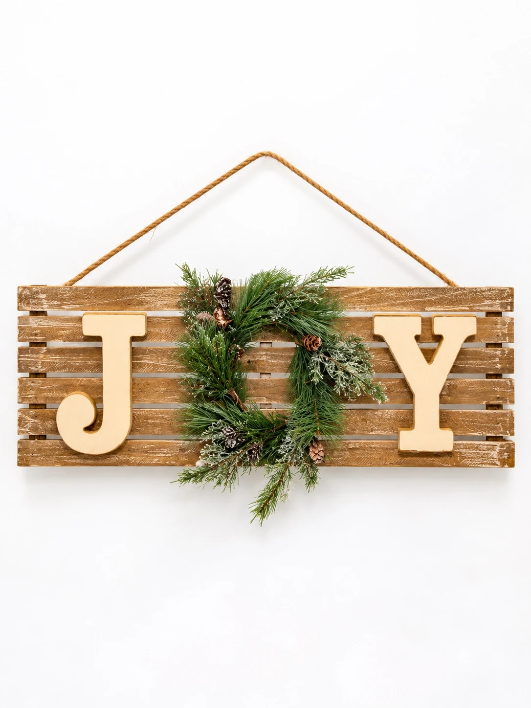 IMG_7951 Wooden Sign ''JOY'' - الصورة 1