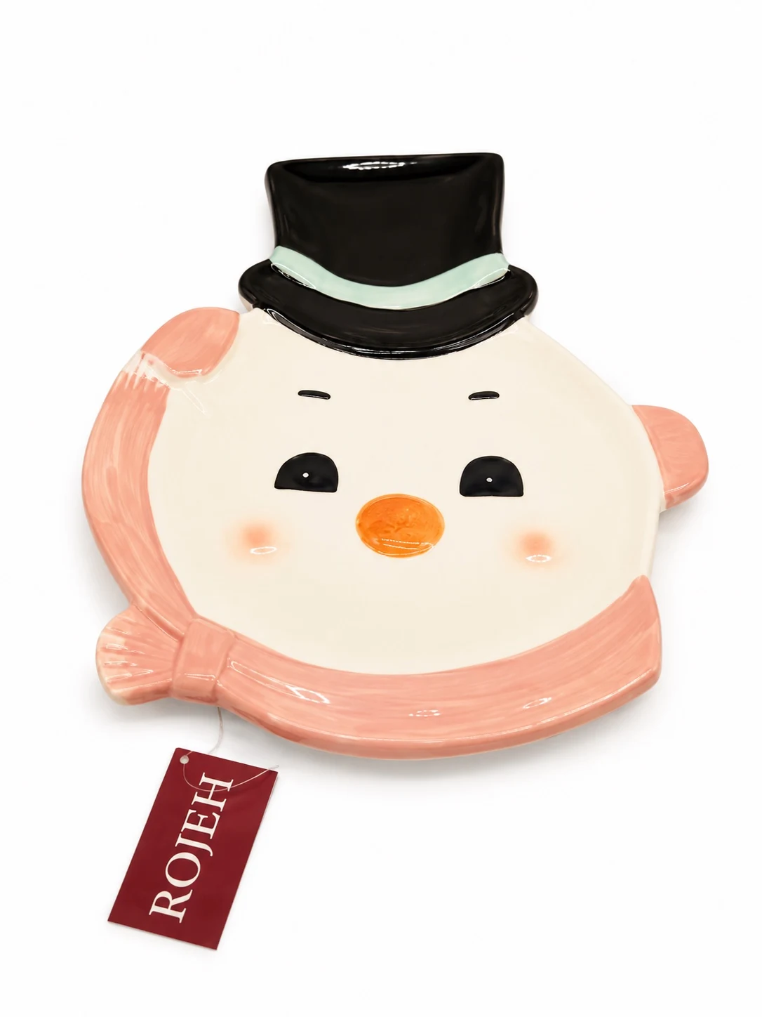 IMG_7956 Ceramic Snowman Christmas Plate - Image 1