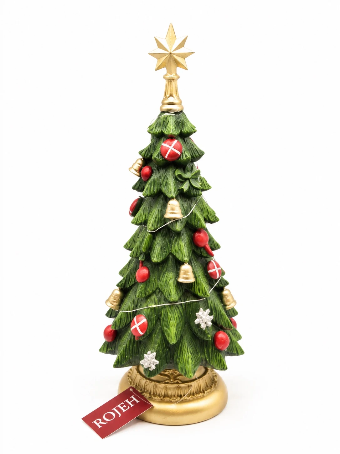 IMG_7964 Polyresin Christmas Tree Figurine - Image 1