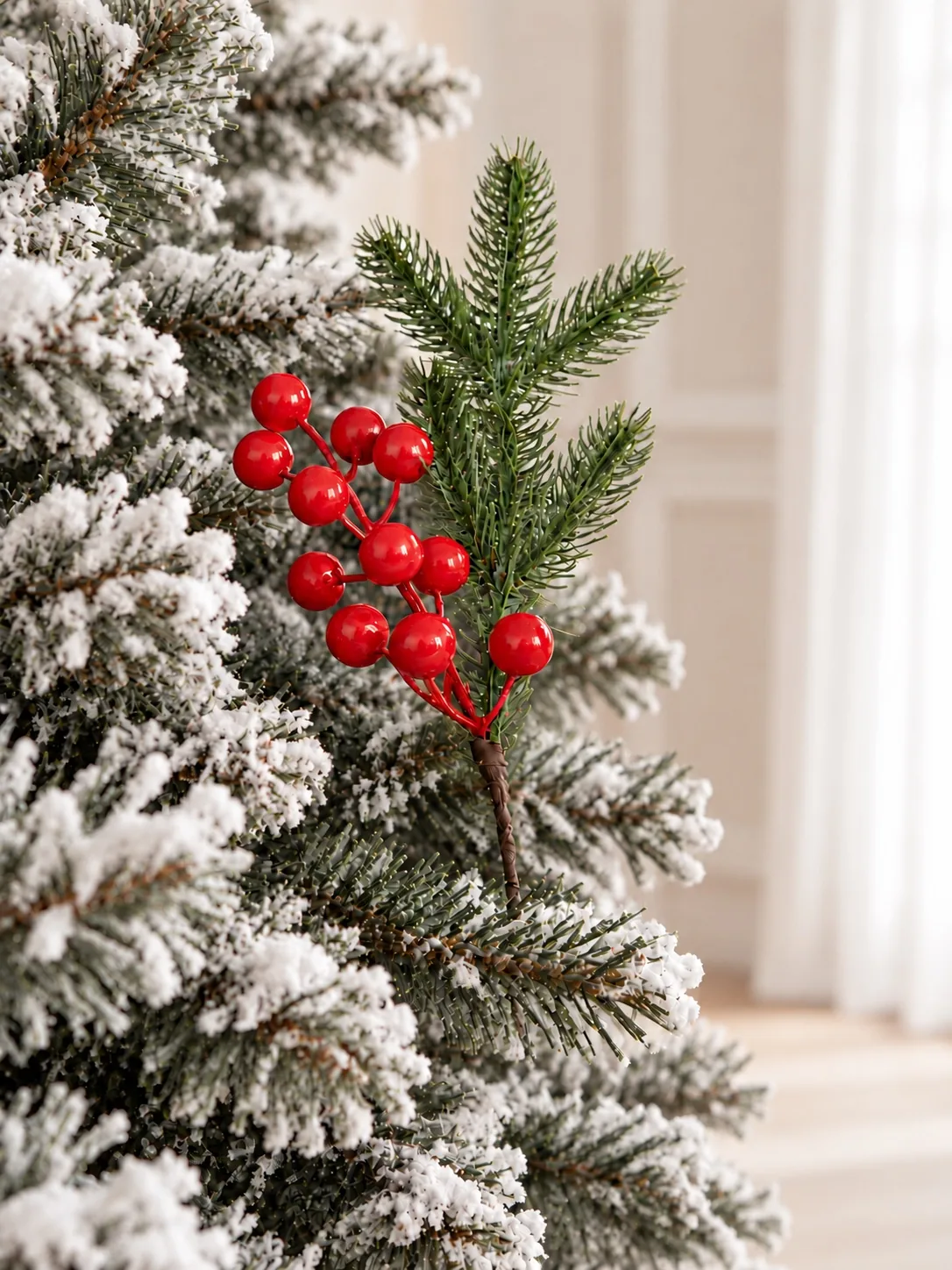 IMG_7996 Pine & Red Berry Spray - Image 1