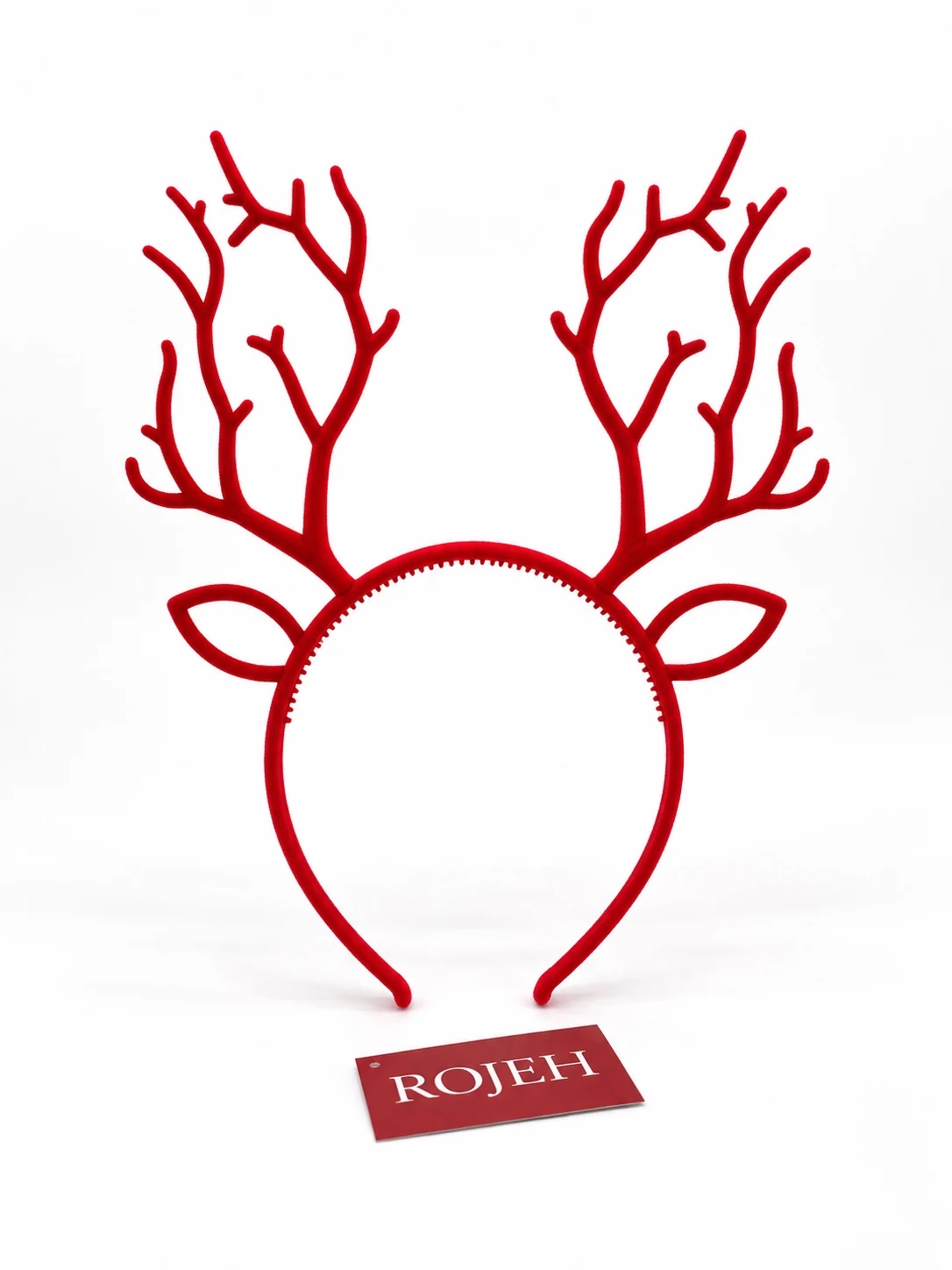 IMG_8017 Red Velvet Reindeer Headband - Image 1