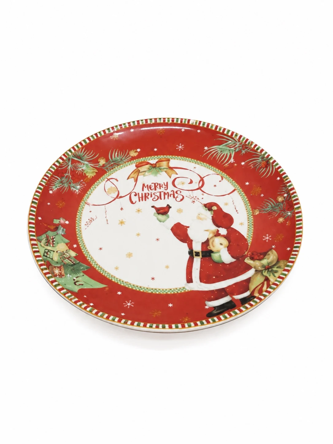 IMG_8061 Merry Christmas Santa Plate - Image 1