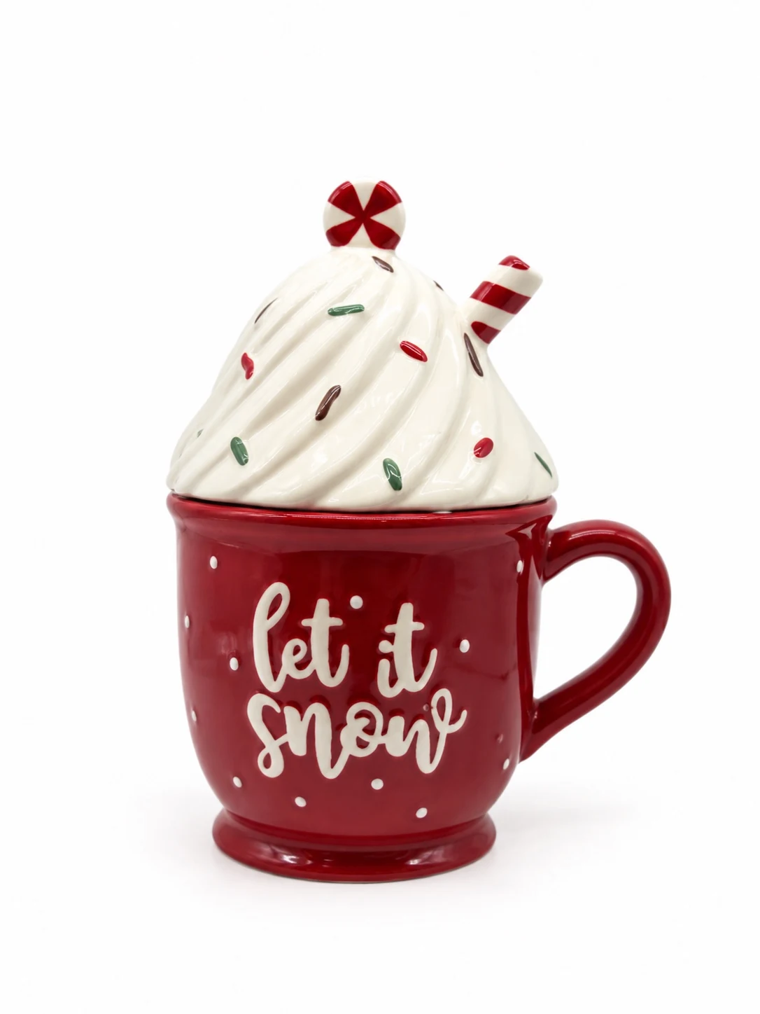 IMG_8063 Let It Snow Ceramic Bowl - Image 1
