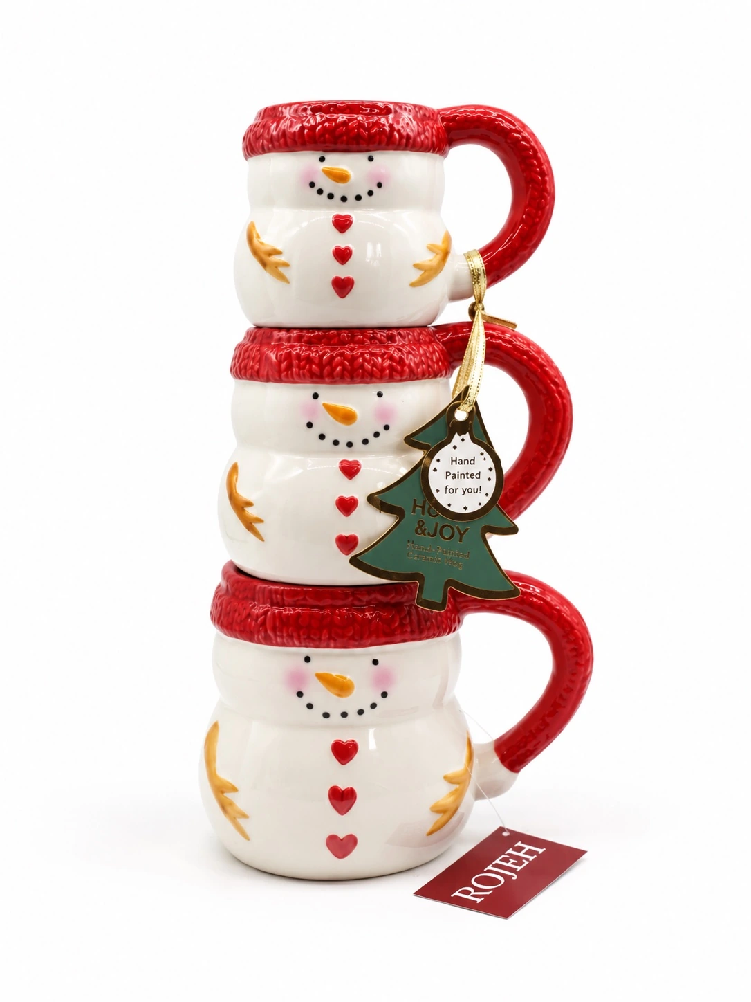 IMG_8075 Christmas Snowman Mug (Set Of 3pcs) - Image 1